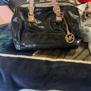 Michael Kors Black Patent Leather Purse